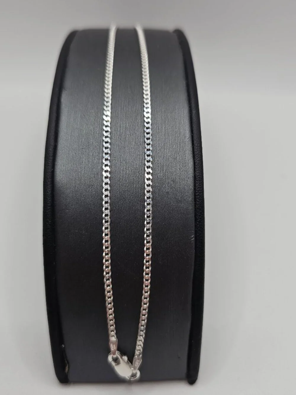 Sterling Silver 925 High Polished Super Flat Curb Link Chain 24 inches 1.8mm
